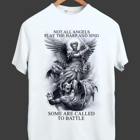 Not All Angels play harp - Archangel T-Shirt